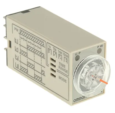 RELE TEMPORIZZATO PROGRAMMABILE A INNESTO, 2 CONTATTI 5A 250VAC, BOBINA 24VAC